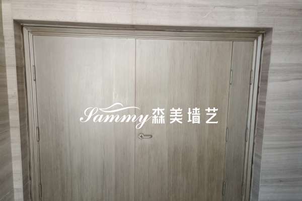 合肥包河區(qū)望湖路華廚味道防火門木紋漆項(xiàng)目